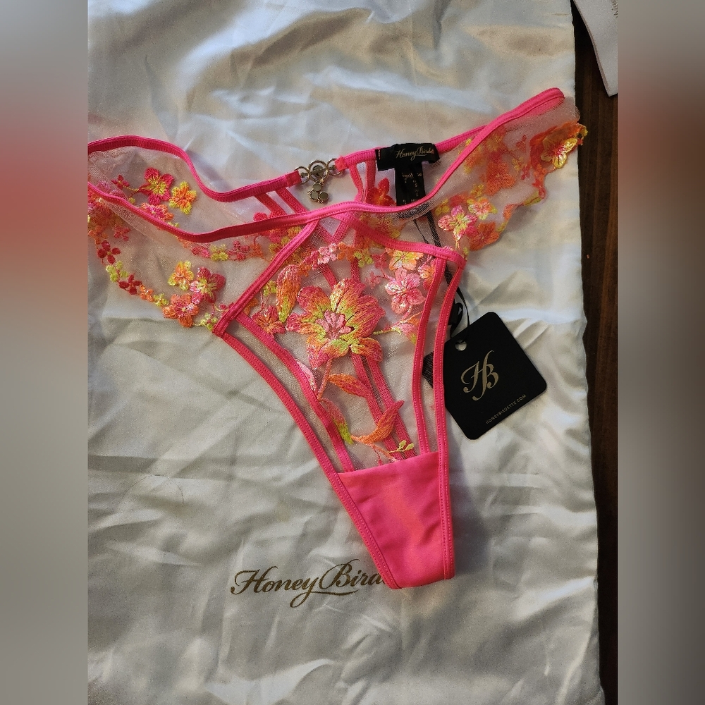 Honey Birdette SUMMER High Leg Thong in Pink